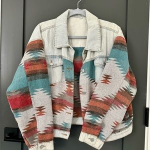 Western Pendleton style denim jacket